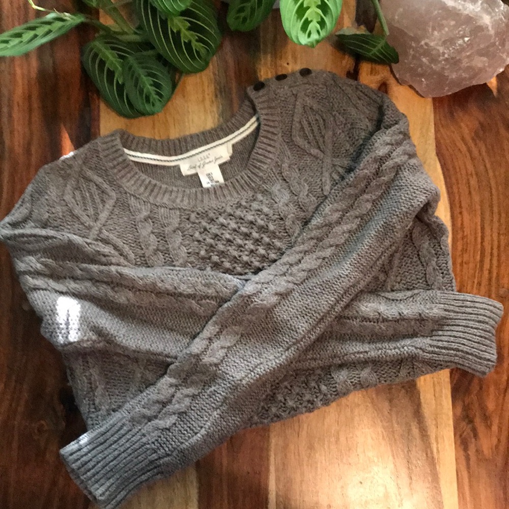 Grey Knit Sweater
